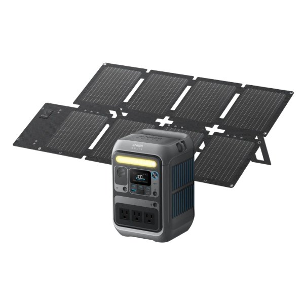 Anker SOLIX C300 Solar Generator + 60W Solar Panel