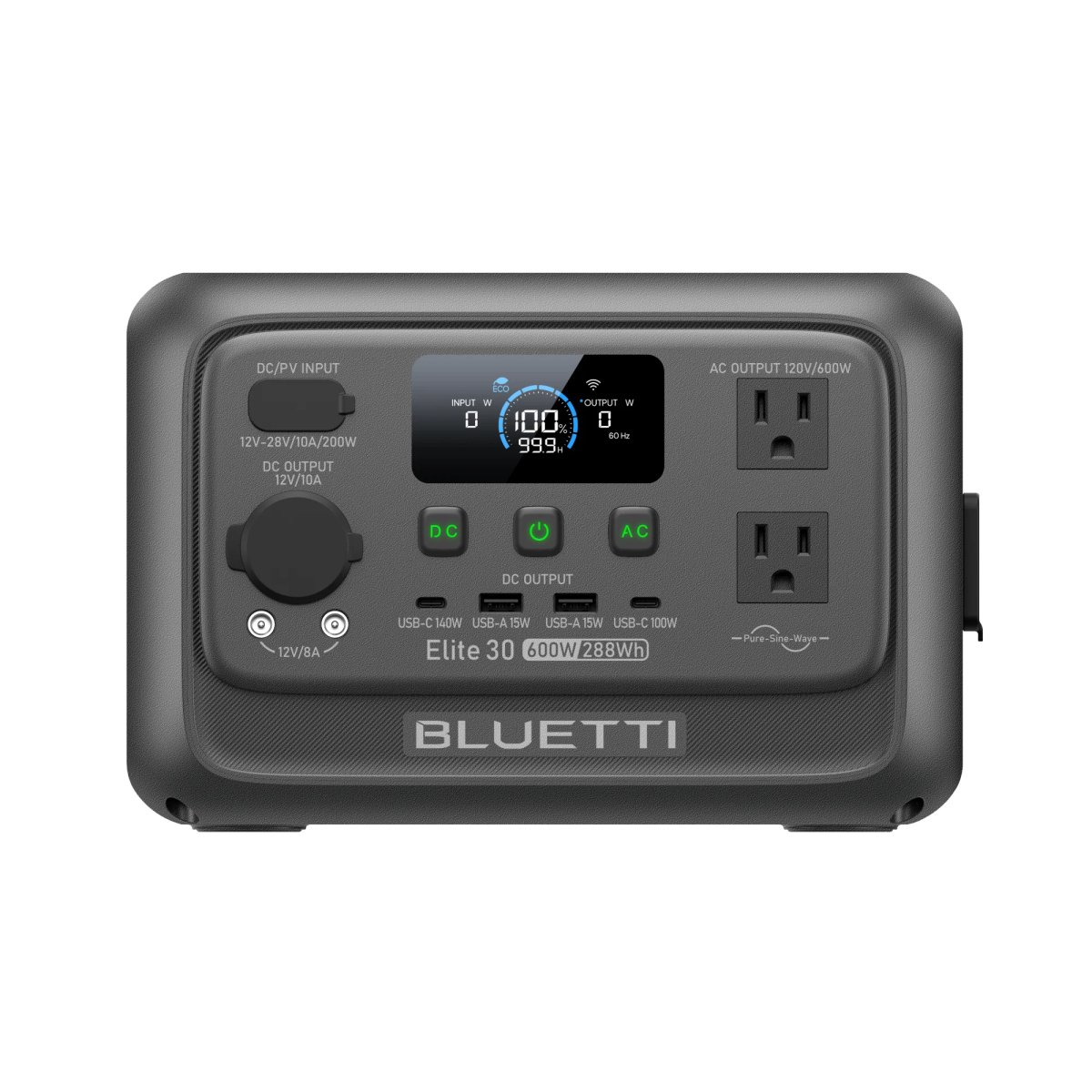 BLUETTI Elite 30 V2 | 288Wh 600W Portable Power Station - BLUETTI Elite 30 V2 | 288Wh 600W Portable Power Station