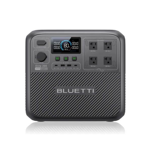 BLUETTI Elite 200 V2 Portable Power Station | 2600W 2073.6Wh - Elite 200 V2
