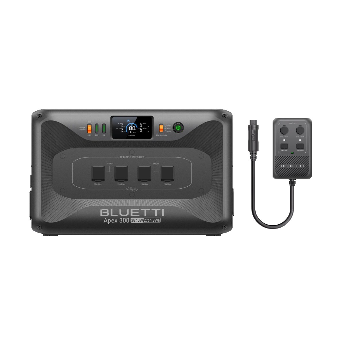Apex 300+Hub D1 | 3,840W, 2,764.8Wh, 700W DC Power Hub - Apex 300+Hub D1 | 3,840W, 2,764.8Wh, 700W DC Power Hub