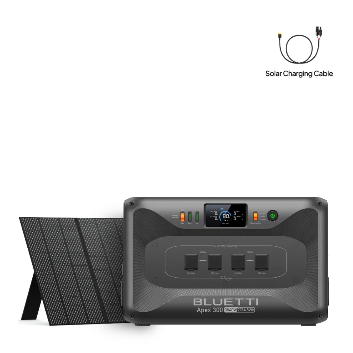 Apex 300+350W | 3,840W, 2,764.8Wh, 350W Solar Generator Kit - Apex 300+350W | 3,840W, 2,764.8Wh, 350W Solar Generator Kit