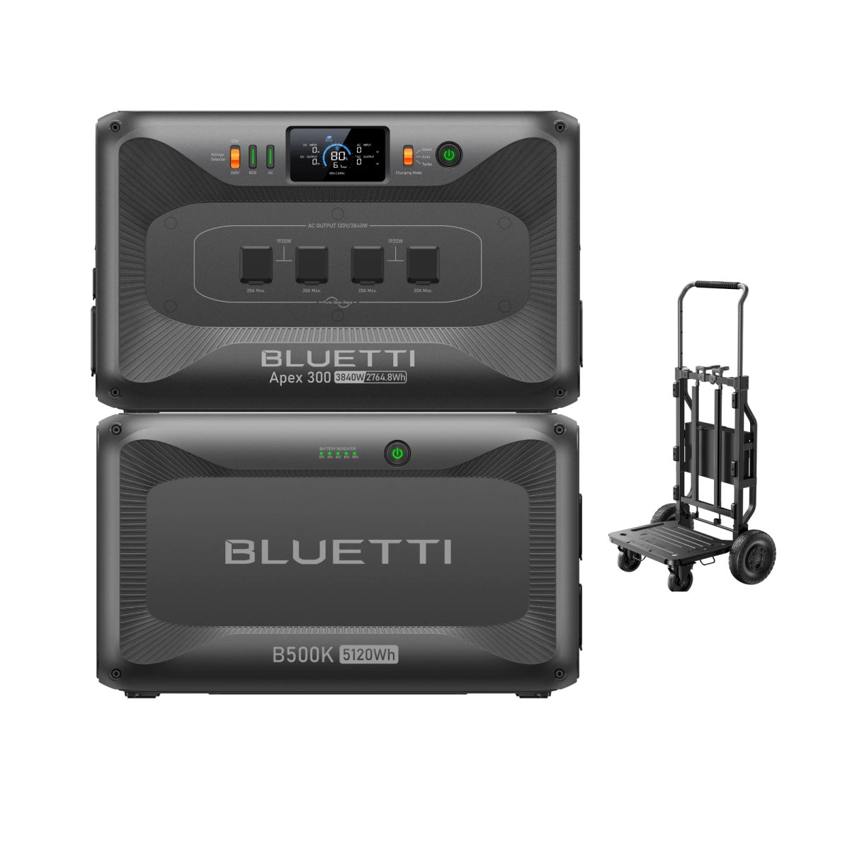 Apex 300+B500K+Trolley | 3,840W, 7,884.80Wh - Apex 300+B500K+Trolley | 3,840W, 7,884.80Wh