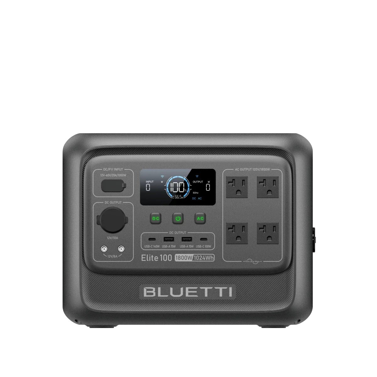 BLUETTI Elite 100 V2 Portable Power Station | 1,800W 1,024Wh - Elite 100 V2